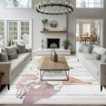 thumbnail image 4 of Area Rug for Living Room, World Map Non-Slip Indoor Large Carpet for Bedroom/Dining Room, Farmhouse Abstract Illustration Wooden Grain Washable Low-Profile Rectangle Floor Runner Rugs - 5 x 7 Ft, 4 of 7