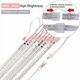 thumbnail image 5 of Cadena de luces LED impermeables Meteor, 192 LED, 30 cm, 8 tubos, gotas de lluvia navideñas para exteriores, en cascada, para bodas, fiestas, jardines, árboles de Navidad, vacaciones, color, 5 of 5