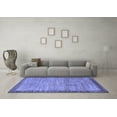 thumbnail image 3 of Ahgly Company Indoor Rectangle Abstract Blue Contemporary Area Rugs, 7' x 10', 3 of 4