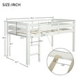 thumbnail image 7 of Twin Wood Loft Bed Low Loft Beds with Ladder,Twin, 7 of 7