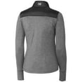 thumbnail image 3 of Women's Cutter & Buck  Black Idaho State Bengals  DryTec Stealth Hybrid Quilted Full-Zip Windbreaker Jacket, 3 of 3