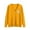 Yellow, variant on Admvng Cardigan Sweaters for Women Solid Casual Knitted Button Up Long Sleeved V-neck Sweater Outer, Size S-3XL