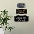 thumbnail image 3 of Signs ByLITA Fancy The Only Limit is the One You Set Yourself Durable ABS Plastic | Laser Engraved | Easy Installation | Elegant Design Sign (Brushed Silver) - Large, 3 of 6