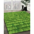 thumbnail image 2 of Ahgly Company Indoor Rectangle Patterned Nebula Green Area Rugs, 8' x 10', 2 of 6