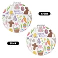 thumbnail image 2 of Salouo Happy Easter1 Print Travel Makeup Mirror,Pocket Mirror Portable Hand Mirror 2 x 1x Magnification Folding Makeup Mirror for Handbag and Purses-Round Shape, 2 of 9