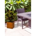 thumbnail image 3 of Serene Spaces Living Square Acacia Wood Planter, 12" Tall, 3 of 3
