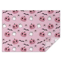 Cute Halloween Pattern Rectangle Tablecloth 60"x84",Waterproof Polyester Rectangle Table Cloth, Wipeable Spillproof Polyester Tablecloth for Dining, Camping, Indoor and Outdoor