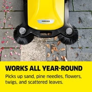Karcher S 6 Twin, Push Sweeper, 10 Gallon, Outdoor Walk-Behind Street Sweeper
