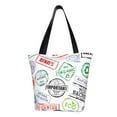 thumbnail image 2 of Kdxio Stamp Set Collection Women Reusable Grocery Bags Foldable Ripstop,Reusable Shopping Bags for Shopping,Gym,Gift, 2 of 7