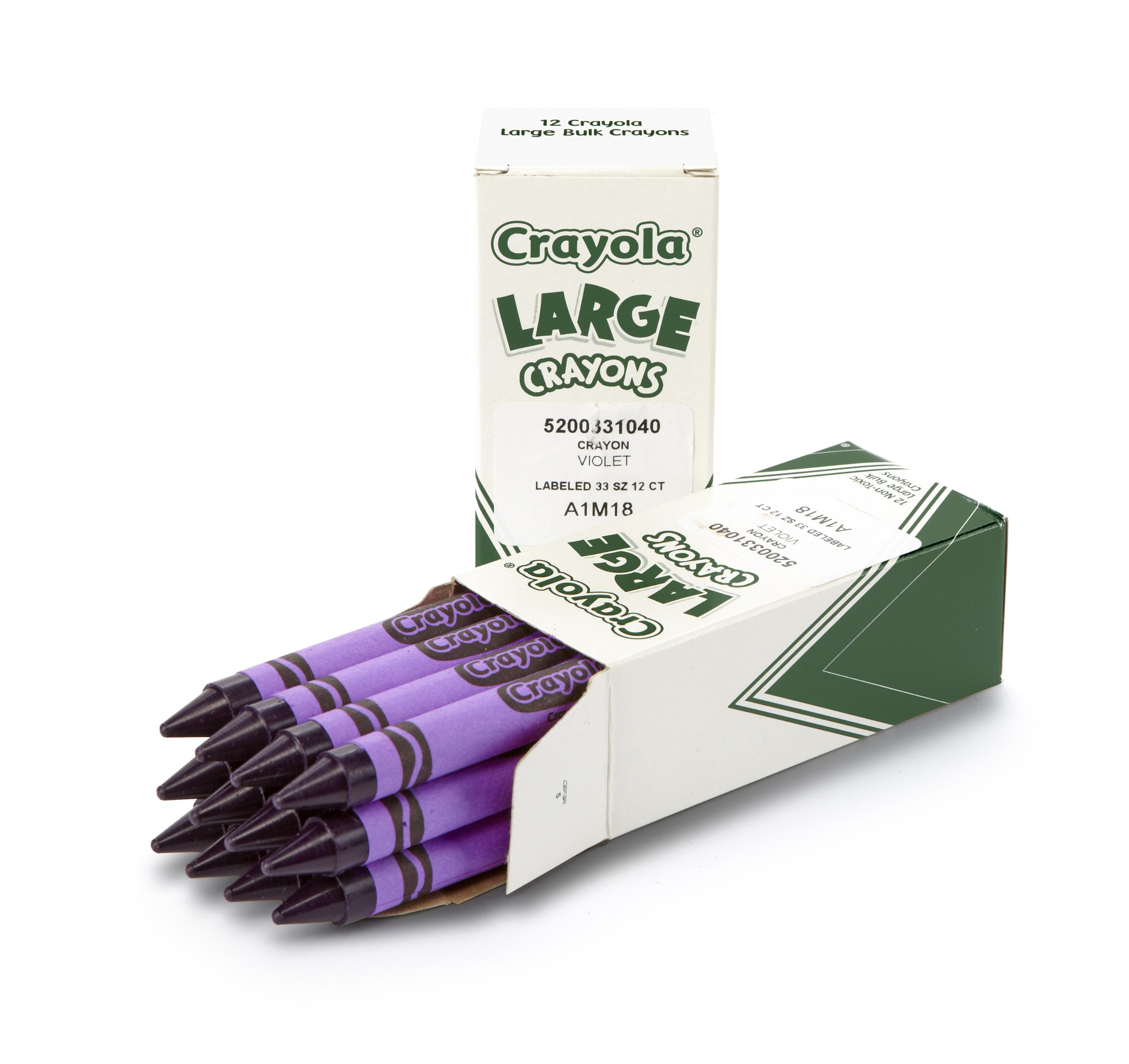 Crayola; Large Crayons, Violet Purple; Art Tools; 12 Ct. Bulk Crayons