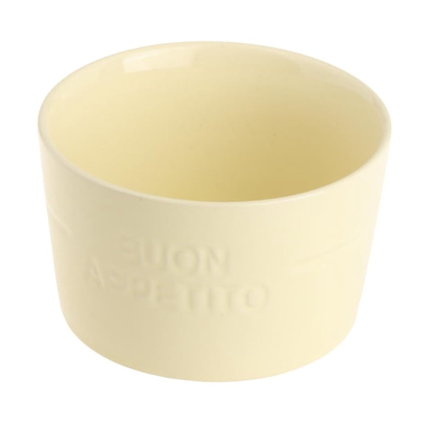 Tazón de cereales, accesorio para hornear, tazón de desayuno de porcelana para ensaladas, frutas y bocadillos. Amarillo crema