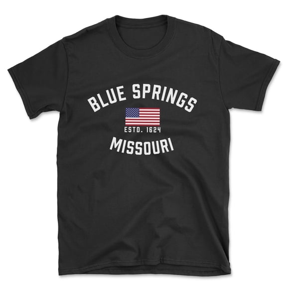 Blue Springs Missouri Patriot Men's Cotton T-Shirt
