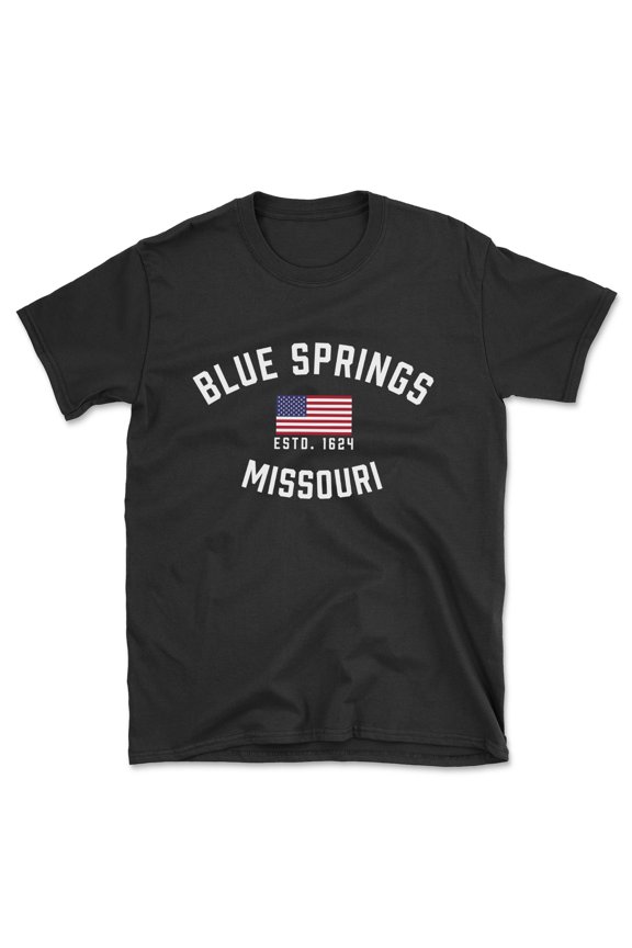 Blue Springs Missouri Patriot Men's Cotton T-Shirt