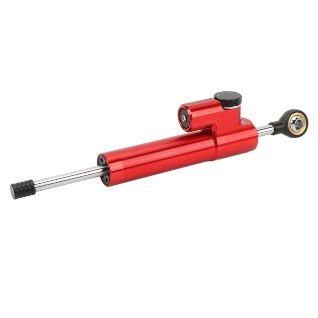 Motorcycle Steering Damper Universal Stability Stabilizer Enhances Control for High Speed Riding 6061 Aluminum Alloy 24 Damping Levels 256mm Length