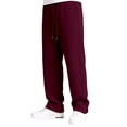 thumbnail image 2 of Muxikeji Clothes Mens Split Hem Back Pocket Casual Long Pants Comfort Loose Fit Breathable Daily Streetwear Trousers, 2 of 9