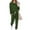 Army Green, variant on Fashion Two Piece Sets for Women Plus Size Two-piece Sets Solid Long Sleeve Round Neck Tops Shirt And Drawstring Long Pants Suit Gifts for Womens