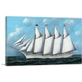 thumbnail image 1 of ARTCANVAS Portrait of the Ship Anna R. Heidritter Canvas Art Print by Antonio Jacobsen - Size: 18" x 12" (0.75" Deep), 1 of 9