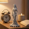 thumbnail image 2 of Hugtrea Vintage Hooded Cowl Women Figurine 3D Printed Fishtail Dress Faceless Lady Statue Sculpture Home Office Decoration Ornament, 2 of 8