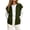 Army Green, variant on Womens Sleeveless Zip Up Vest Outerwear Casual Spring And Winter Layering Piece Sweatshirt Jacket with Pocket Outfit Travel
