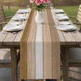 thumbnail image 4 of Brown Wood Grain Table Runner - 72 Inch Long Country Retro Wooden Plank Farmhouse Cotton and Linen Blended Dress Scarves Farmhouse Table Runner for Kitchen Dining, Coffee Table, 13" x 72", 4 of 8