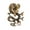 Yellow, variant on Chinese Style Brooch Men Enamel Dragon Shape Faux Pearl Pin Clothing Coat Badge Jewelry Party Accessories
