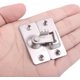 thumbnail image 2 of Cerradura de puerta de acero inoxidable en ángulo recto de 90 grados utilizada para vallas, puertas y ventanas de madera, puertas corredizas (plateado), 2 of 5