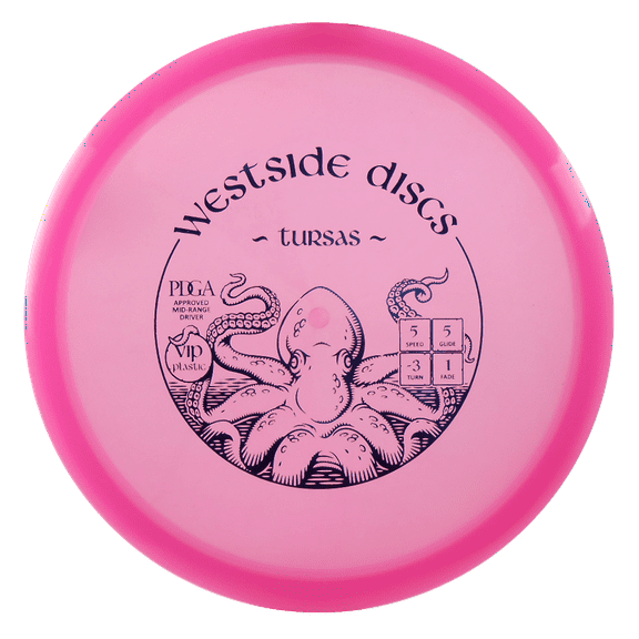 Westside Discs VIP Tursas 177-180g Midrange Golf Disc [Colors may vary] - 177-180g