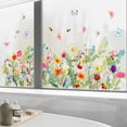 thumbnail image 1 of RV Pegatinas para ventana, pegatinas para ventana anticolisión con Iris de flores de jardín, pegatinas para puerta y ventana no adhesivas, calcomanías para baño 30*60cm * 2 uds Sailing Electrónica, 1 of 5