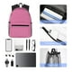 thumbnail image 4 of Easygdp Pink Gingham Mochila Casual para Portátil, Mochila para Escuela, Viajes, Negocios, 4 of 6