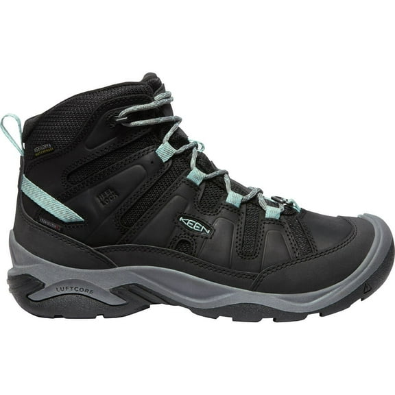 KEEN Womens Circadia Mid Polar Hiking Boots US 6 Black / Cloud Blue Waterproof