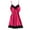 Hot Pink, variant on Women Lace Nightgown Spaghetti Strap Cami Sleeveless Chemise Sleepwear Sleep Dress Hot Pink M