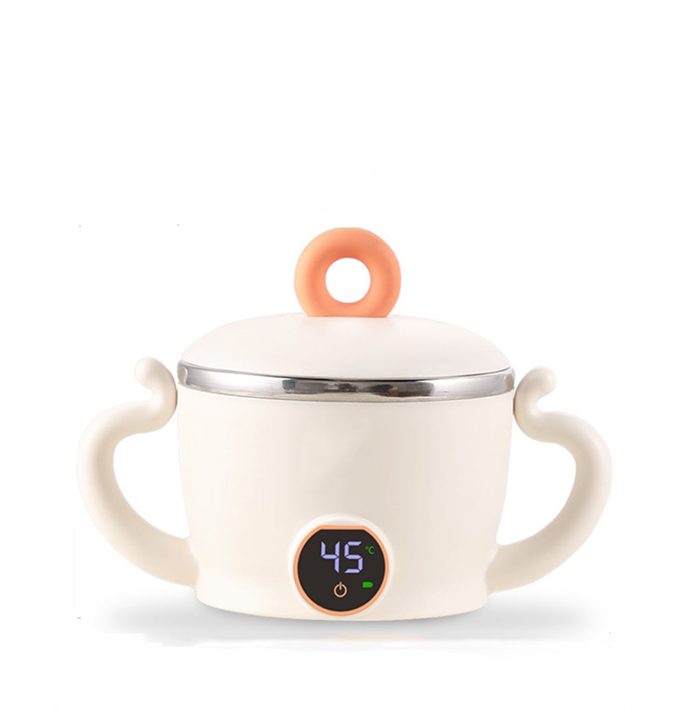 Keep Warm Baby Food Bowl, Stainless Steel Child Bowl with Lid