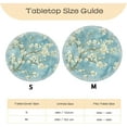 thumbnail image 2 of Round Fitted Tablecloth with Elastic Round Outdoor Tablecloth for 45" - 52" Round Tables Waterproof Round Table Cover for Indoor Dinner, Picnic, Camping, Yard (Apricot Blossom), 2 of 6