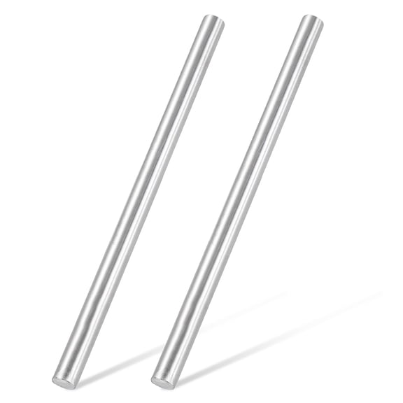 2pcs 316 Stainless Steel Round Rod Bar, 8x100mm Silver Solid Shaft Rods