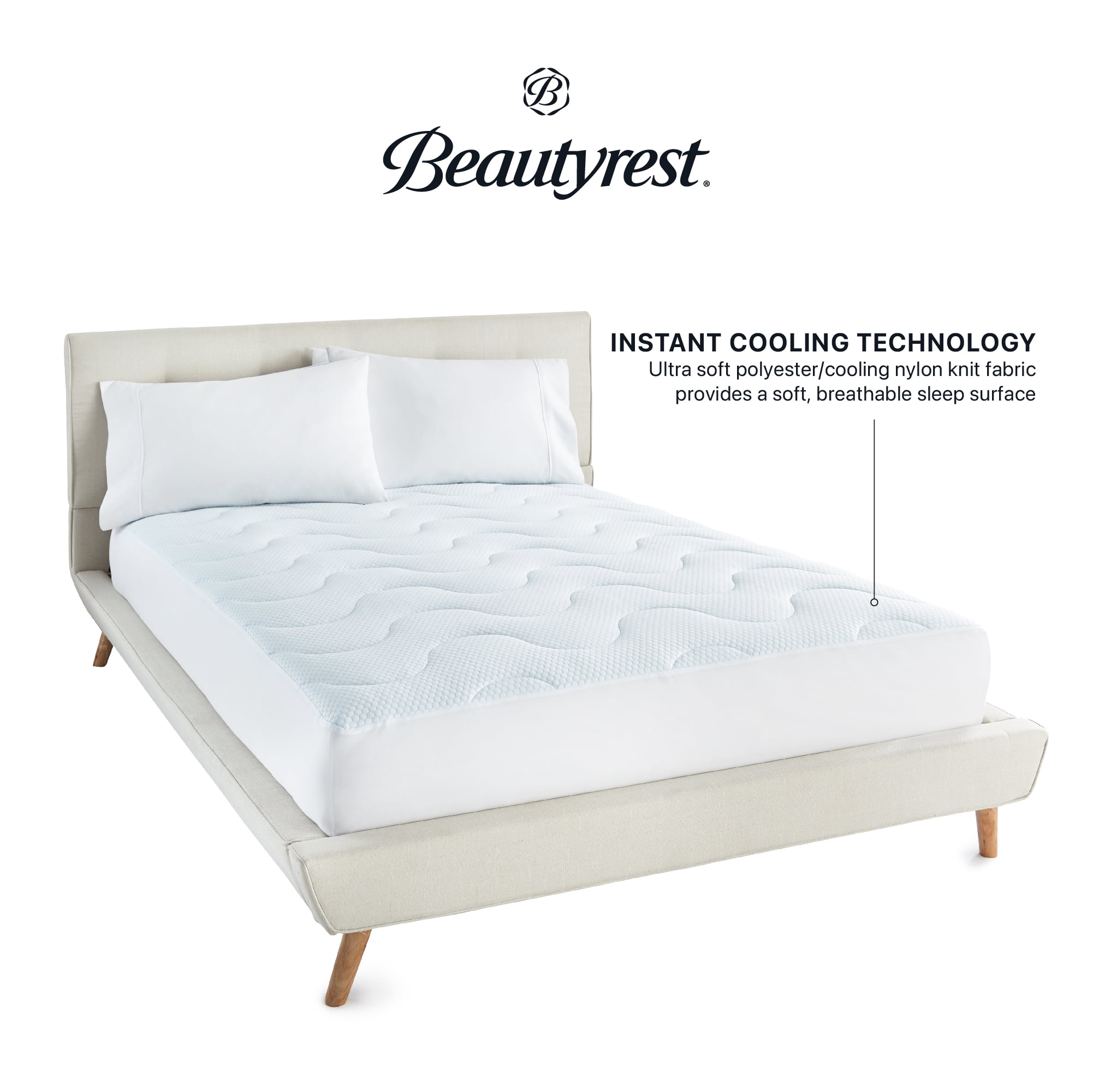 Beautyrest ChillTech Cooling Performance Mattress Pad Queen Walmart