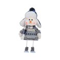 thumbnail image 3 of Muñeco de nieve navideño con sombrero, adorno navideño, decoración suave, coleccionable, adorable Estilo E, 3 of 9