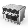 thumbnail image 3 of Horno de encimera Megachef 10 en 1 electrónico multifunción con tecnología de aire caliente de 360 ​​grados, cromado plateado, capacidad de 25 litros, 3 of 5