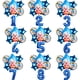 thumbnail image 3 of 6pcs Dibujos Animados Plim Foil Globos Tema Payaso Fiesta Decoraciones Cumpleaños Festiva Suministros, 3 of 4