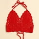 thumbnail image 3 of Top de bikini de Ganchillo NikouMX sujetador de bikini atado halter, 3 of 5