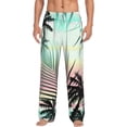 thumbnail image 1 of Gaeub Tropical Summer Palm Print Mens Pajama Pants,Lounge Pants With Pockets And Drawstring-Medium, 1 of 6