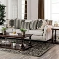 thumbnail image 5 of Furniture of America Velma Contemporary Chenille 2-Piece Sofa Set in Beige, 5 of 5