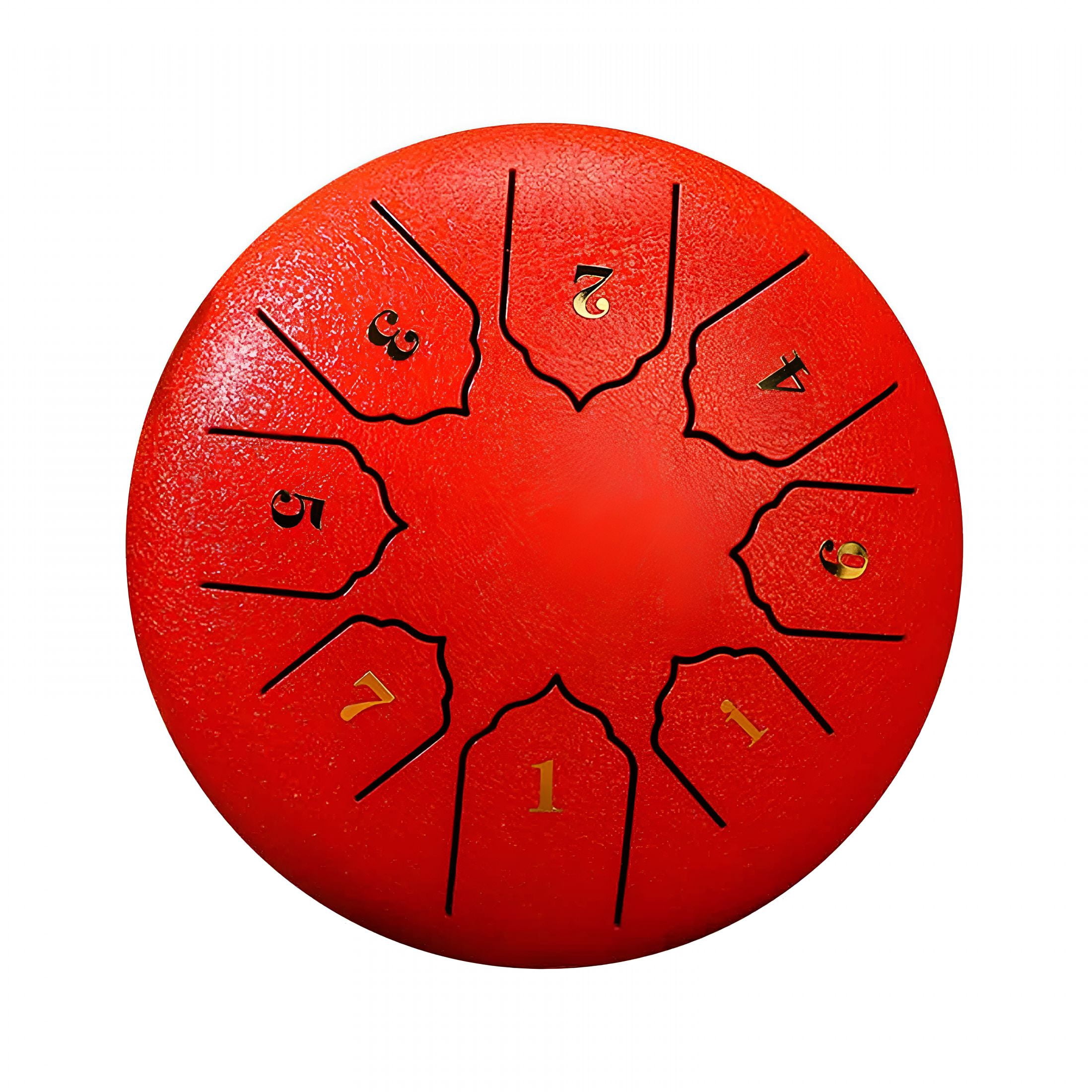 ZHZFKQ 8" Steel Tongue Drum - 6-Tone Handpan Drum for Kids & Adults, Zen Meditation & Sound Healing Instrument with Mallets, Portable 16X16Cm, Perfect for Yoga, Relaxation & Musical Gifts