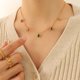 thumbnail image 2 of Collar con colgante de circonitas de colores, collar con circonitas para mujer, color dorado, 2 of 5