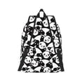thumbnail image 3 of Balery Seamless Pattern Cute Panda Vintage Canvas Backpack for Men and Women - Large Capacity, Durable Travel Laptop Bag for School, Work, Hiking, and Outdoor Activities, 3 of 7