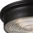 thumbnail image 2 of Atlas Lighting and Home 3-Light Rustic Style Flush Mount Ceiling Light Fixture - 15" - Bronze Finish, 2 of 5