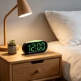thumbnail image 4 of EGNMCR Home Office Furniture Electronic Clock Multi Functional Digital Alarm Clock Date Temperature Display LED Clock Plastics Digital Clock, 4 of 6