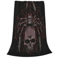 thumbnail image 2 of Fuzoiu Spider with Skull Print Ultra-Soft Micro Fleece Blanket,All Seasons Flannel Throw, Lightweight Blanket for Bed, Sofa, Couch, Movie Night, Camping, and Travel-80"x60", 2 of 7