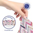 thumbnail image 5 of Colorful Office Chair Slipcover, Abstract Geometrical Ornaments Wavy Zigzag Shapes and Jagged Stripes Pattern, Protective Stretch Decorative Fabric Cover, Standard Size, Multicolor, by Ambesonne, 5 of 5