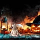 thumbnail image 5 of Halloween aterrador fantasma muñeca bebé estatua de resina artesanía Halloween decoración de la casa encantada, 5 of 6