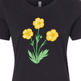 thumbnail image 4 of Inktastic Yellow Buttercup Flowers Women's T-Shirt, 4 of 5